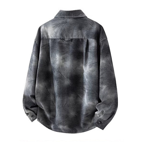 【OUTLET/即納】ミックスファブリックフェードチェックシャツ P1961