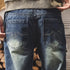 Faded Wash Work Denim Pants P1958