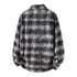 Grunge Check Pocket Long Sleeve Shirt P1956