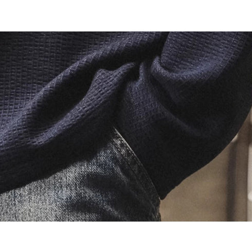 Loose Fit Long Sleeve Polo Shirt P1948