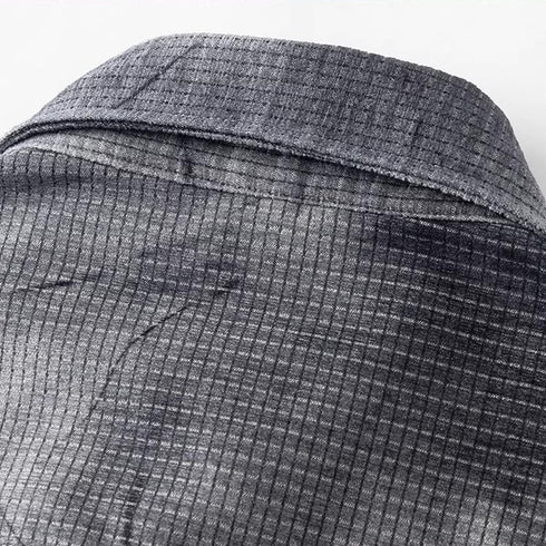 【OUTLET/即納】ミックスファブリックフェードチェックシャツ P1961