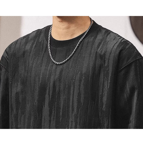 Natural Uneven Long Sleeve T-shirt P1949