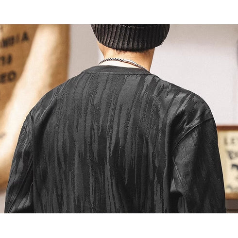 Natural Uneven Long Sleeve T-shirt P1949