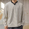 Classic Border Crew Neck Knit Sweater P1702