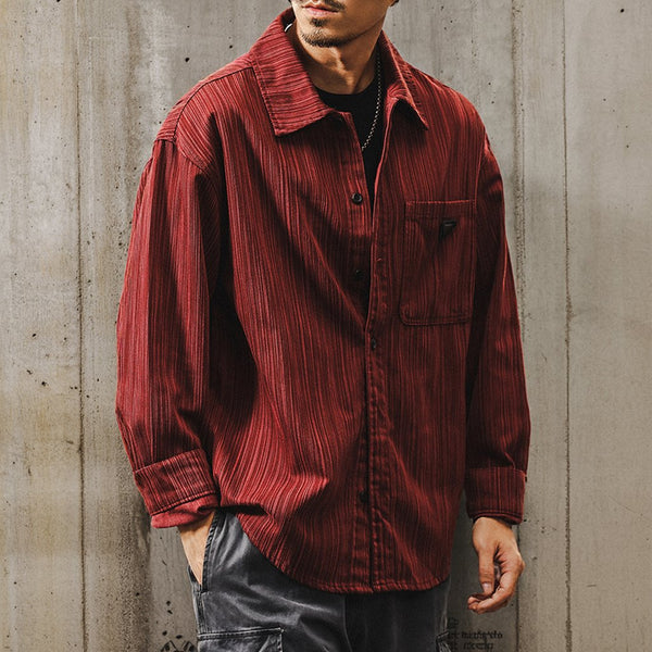 Bamboo Pattern Casual Shirt P1215