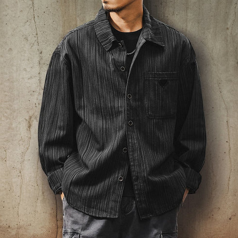 Bamboo Pattern Casual Shirt P1215