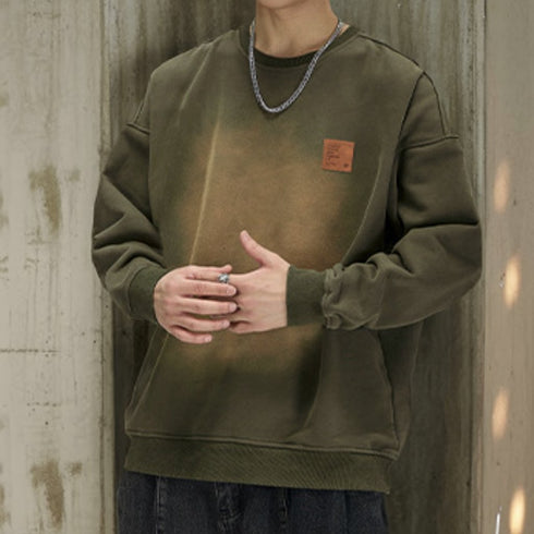 Fade Wash Crewneck Sweatshirt P1793