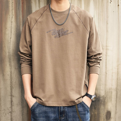 Graphic Raglan Long T-shirt P1789