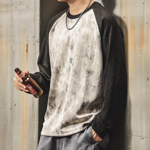 Vintage Wash Style Long Sleeve T-shirt P1684