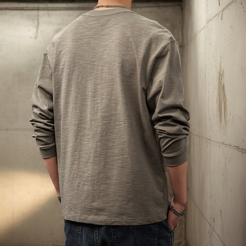 Monotone Logo Point Long T-shirt P1623
