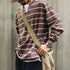 Layered Design Border Skipper Long T-shirt P1972