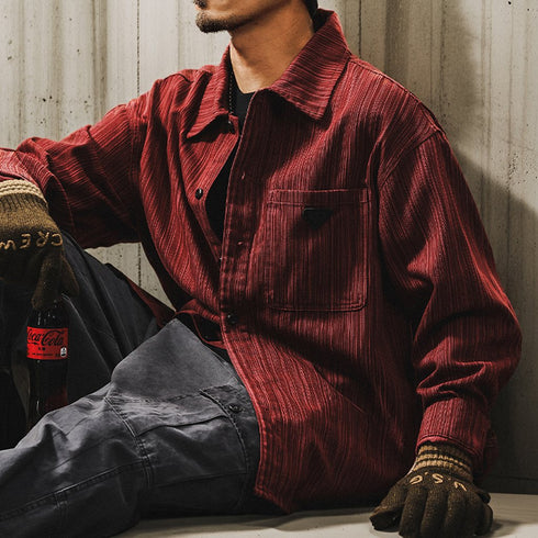 Bamboo Pattern Casual Shirt P1215