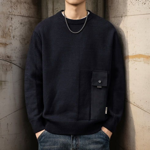 Urban Casual Design Crewneck Knit P1652