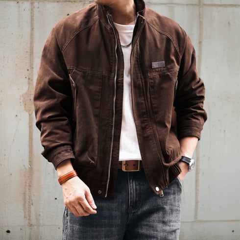 Rugged Silhouette Zip Jacket P1921