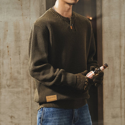 Classic Rib Knit Sweater P1901