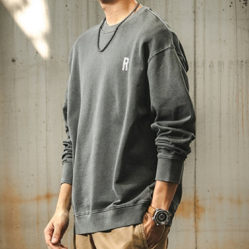 Big Logo Back Print Long Sleeve Sweatshirt P1750