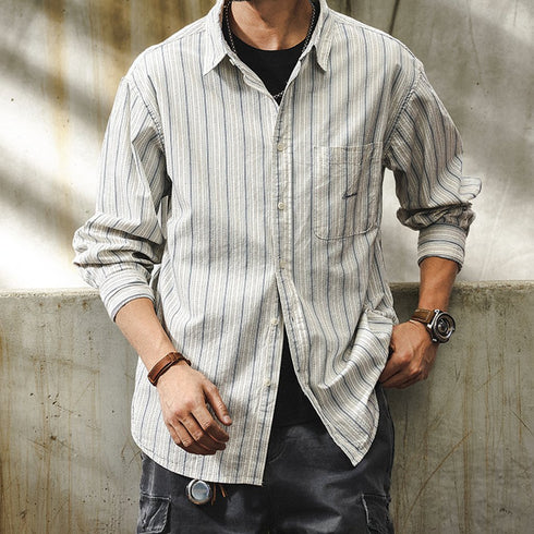 Vintage Stripe Relaxed Shirt P1847
