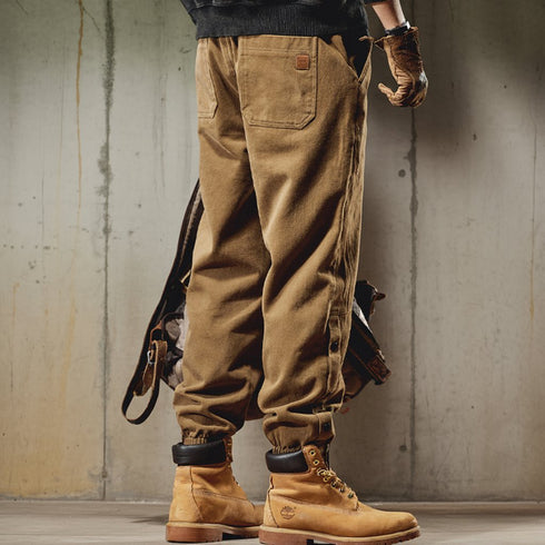 Snap Detail Work Casual Pants P1630