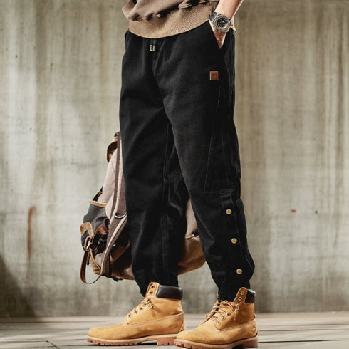 Snap Detail Work Casual Pants P1630