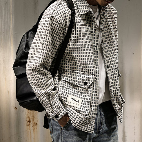 Lapel Check Jacket P1068