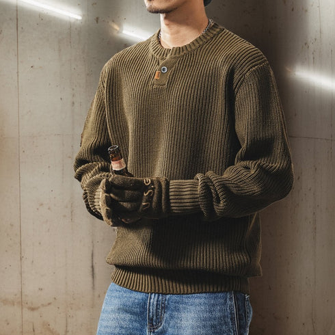 Classic Rib Knit Sweater P1901