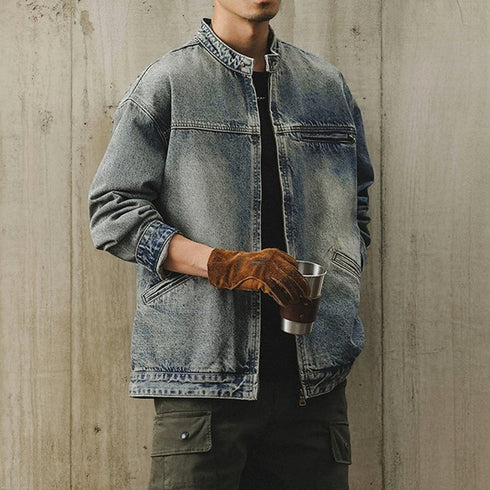 Faded Wash Stand Jacket P1886