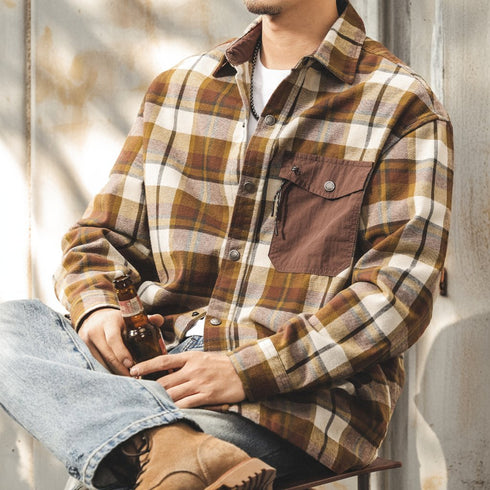 Retro Check Flannel Shirt P1861