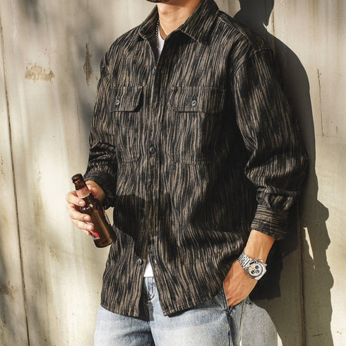 Retro Texture Utility Shirt P1831