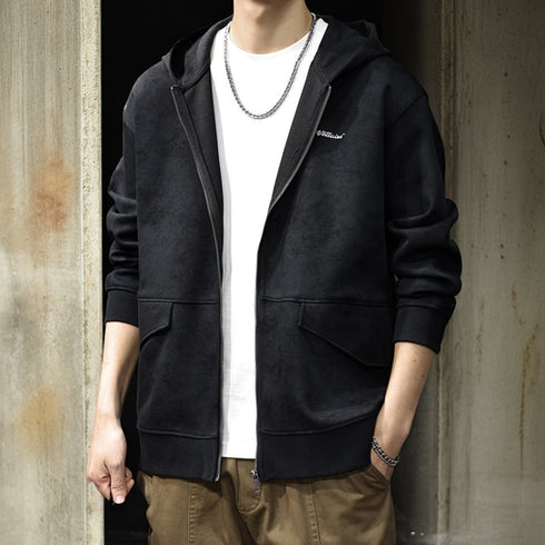 Classic Style Zip Sweat Hoodie P1655
