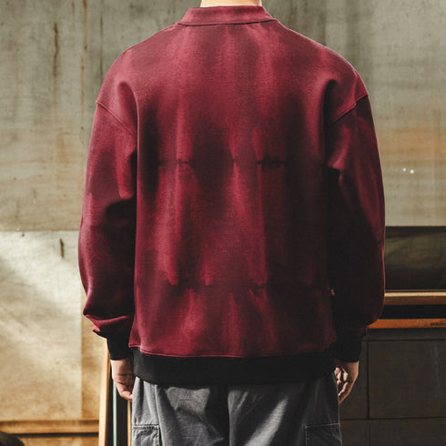 Relax Silhouette Pocket Crewneck Sweatshirt P1849