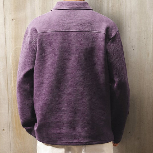 Loose Fit Long Sleeve Polo Shirt P1948