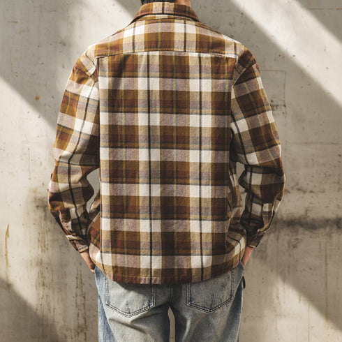 Retro Check Flannel Shirt P1861