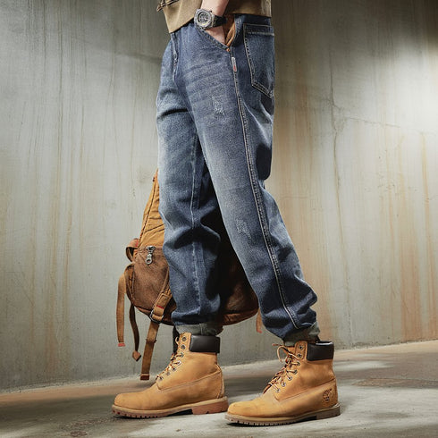 Vintage Patch Pocket Denim Jeans P0289