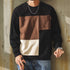 Color Block Panel Crew Sweatshirt P1823