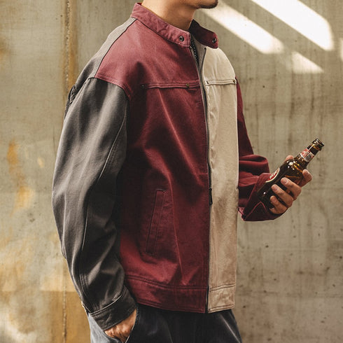 Color Block Work Jacket P1830