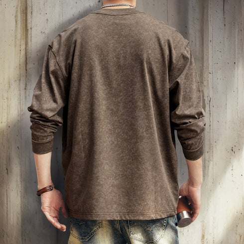 Modern Texture Graphic Long T-shirt P1790