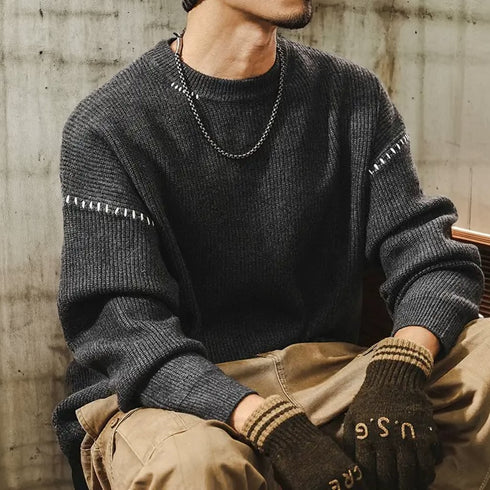 Craft Stitch Raglan Knit Sweater P1158