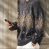 Geometric Pattern Nordic Knit Sweater P1852