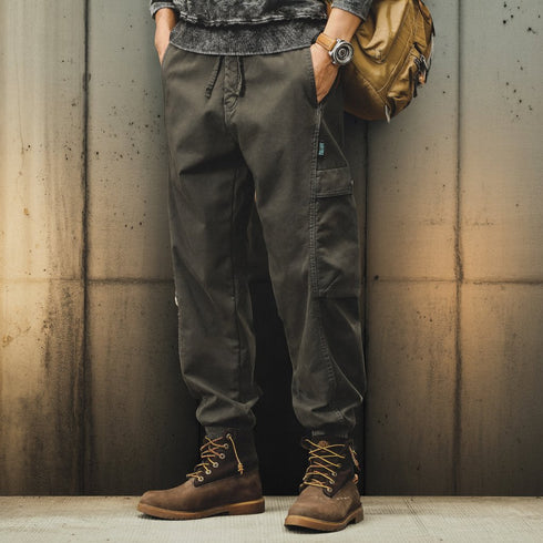 Work Utility Cuffed Cargo Pants P1715
