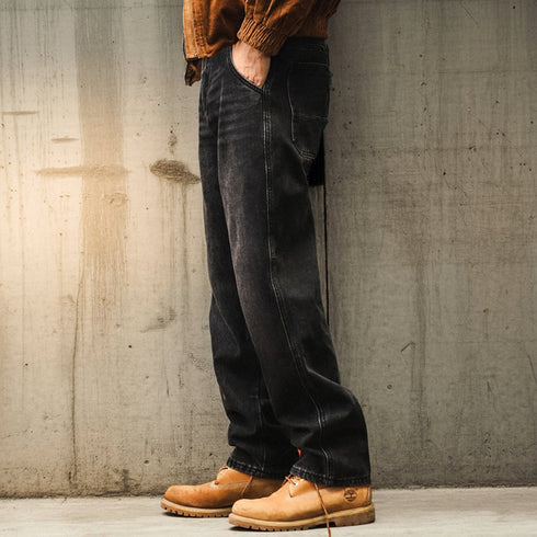 Vintage Black Denim Pants P1905