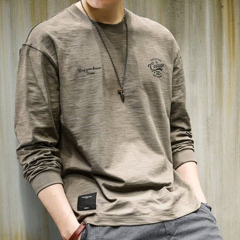 Monotone Logo Point Long T-shirt P1623