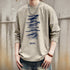 Modern Texture Graphic Long T-shirt P1790