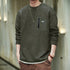 Zip Pocket Simple Long T-shirt P1761