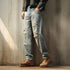 Damaged Wash Relax Jeans P1773