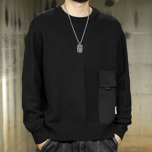 Urban Casual Design Crewneck Knit P1652