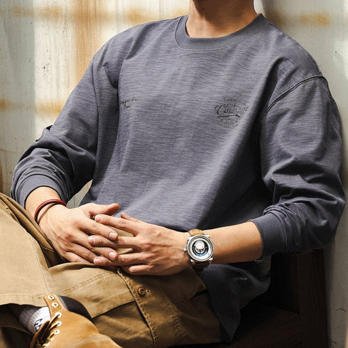 Monotone Logo Point Long T-shirt P1623