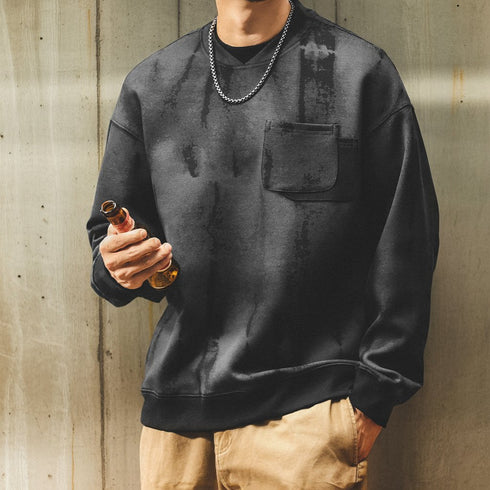 Vintage Wash Silhouette Crewneck Sweatshirt P1862