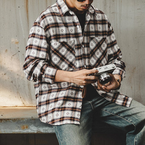 Retro Diamond Check Shirt P1627