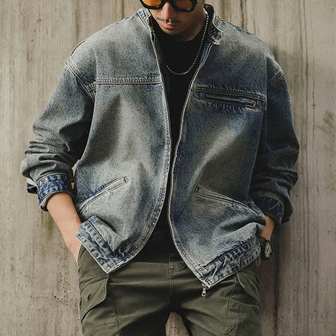 Faded Wash Stand Jacket P1886