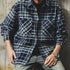 Double Pocket Mixed Check Shirt P1622